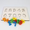 Ahşap BulTak Puzzle Oyunu Rakamlar Eğitici Oyuncak - Görsel 5