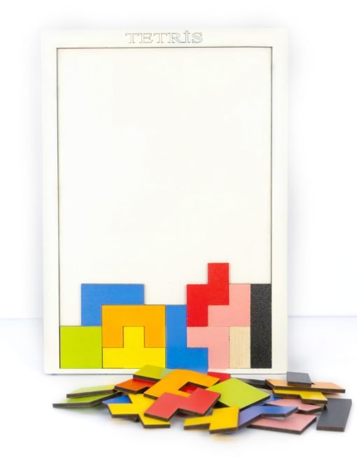 Ahşap Tetris Blok Puzzle Yapboz