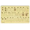 Ahşap Alfabe Bultak Puzzle 3 mm