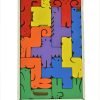 Çocuklar İçin Ahşap Blok Yapboz - Eğlenceli Hayvan Tangram Bulmacası Çin Puzzle - Görsel 2