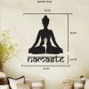 Duvar Süsü Lazer Kesim Dekoratif Ahşap Budha Namaste - Görsel 2
