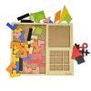 3'lü Oyun Seti Tetris Tangram xox Eğitici Ahşap Oyuncak Sos Oyunu - Görsel 2